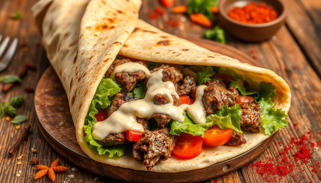 Beef Shawarma Wrap