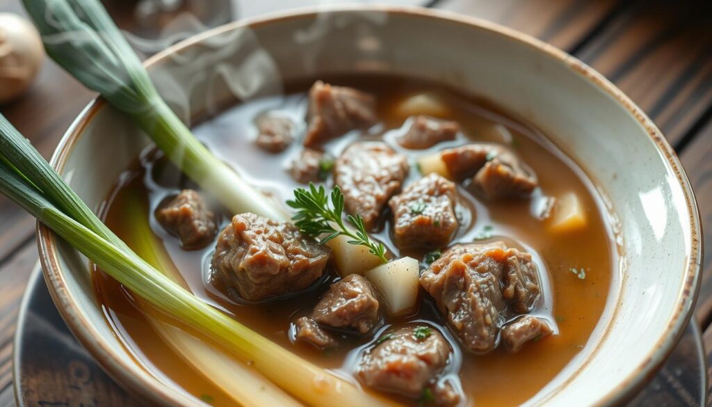 Beef and Leek Soup