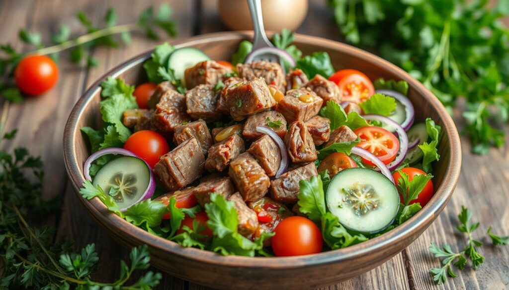 Canned Deer Meat Salad