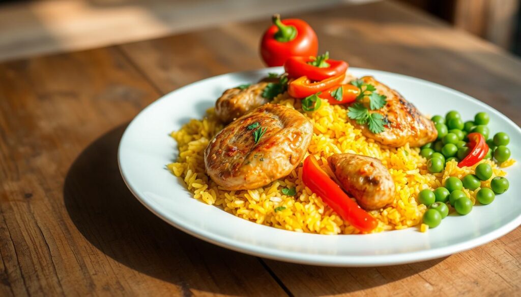 Chicken and yellow rice