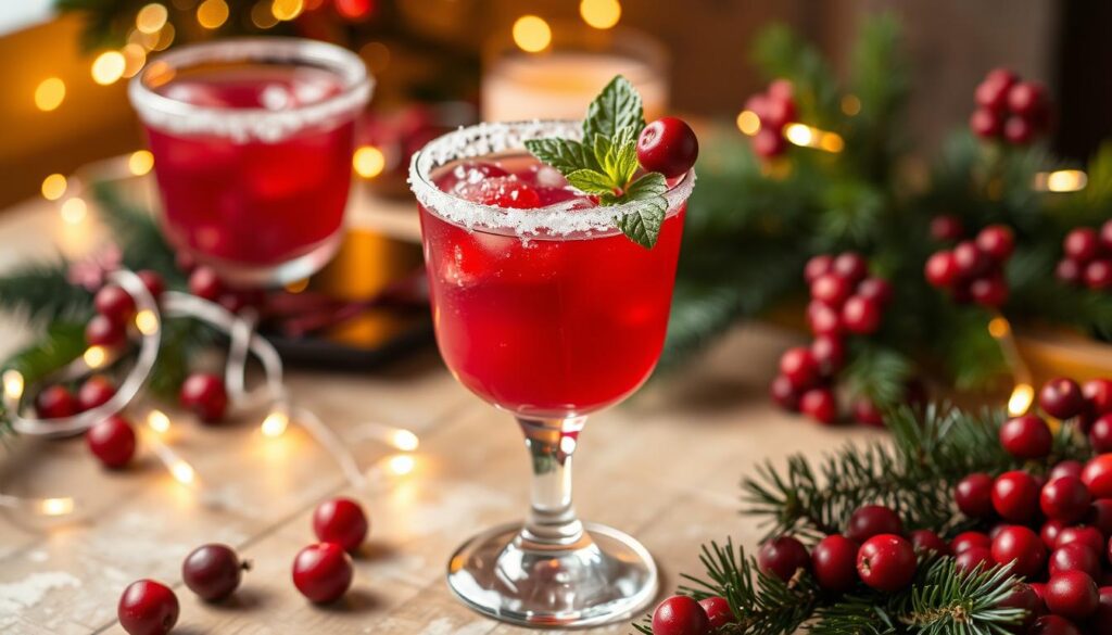 Cranberry Margarita Christmas Cocktail