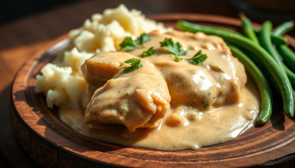 Creamy Garlic Chicken and Gravy