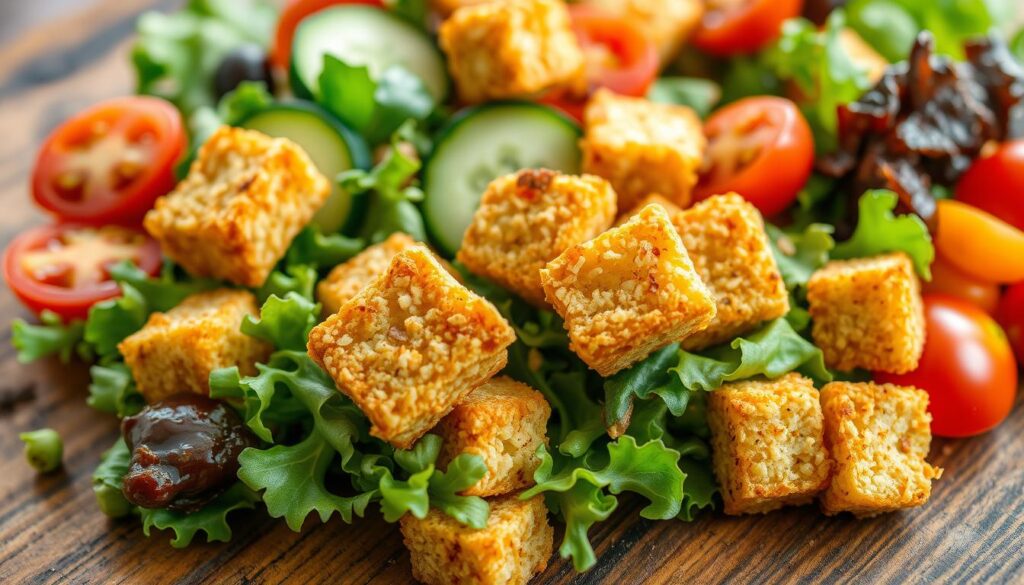 Crispy Vegan Croutons