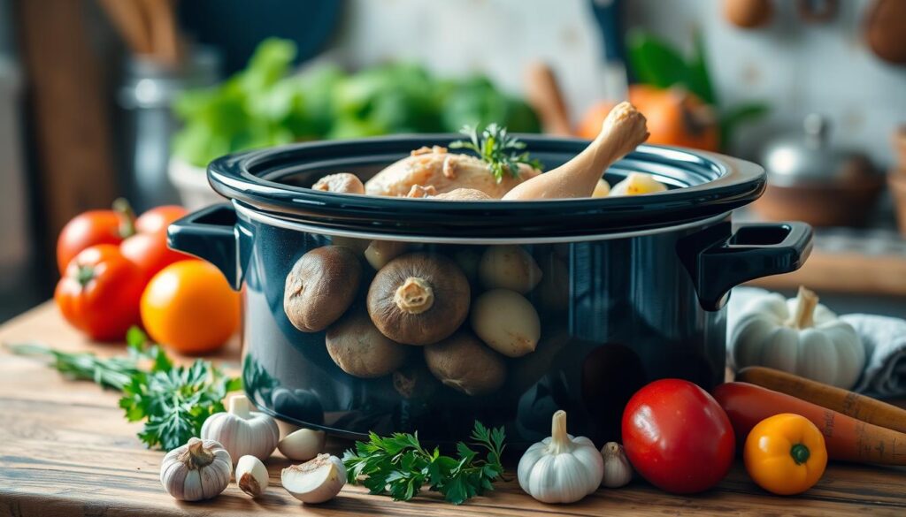 Crock Pot Chicken Mushroom Potatoes