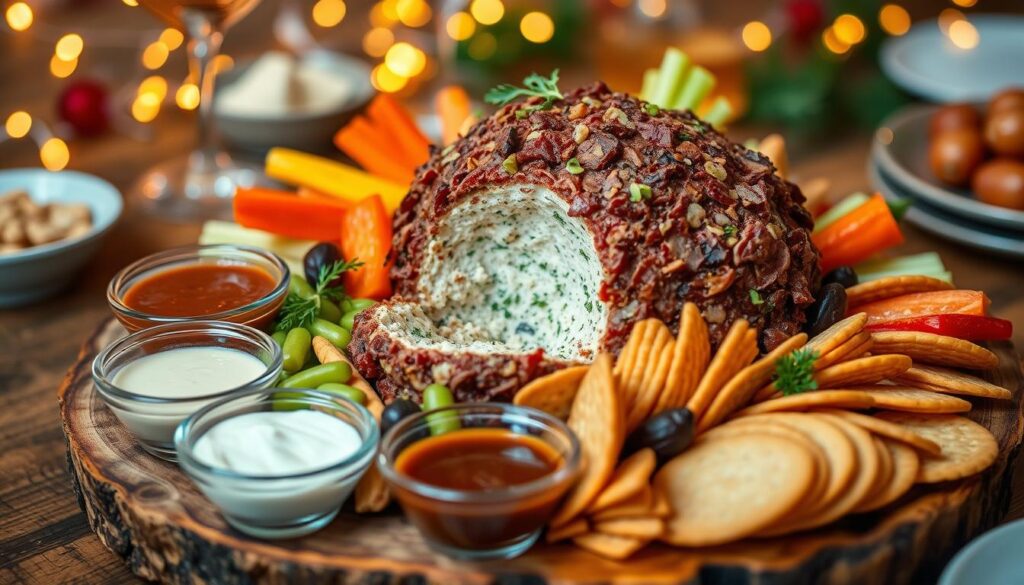 Dried beef cheese ball