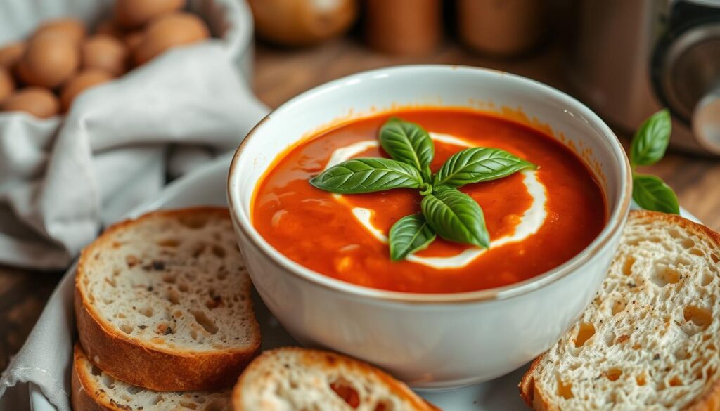 Homemade tomato soup