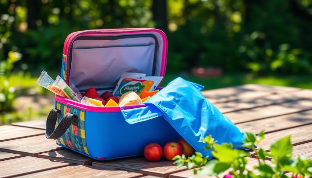 Lunch box with ice pack