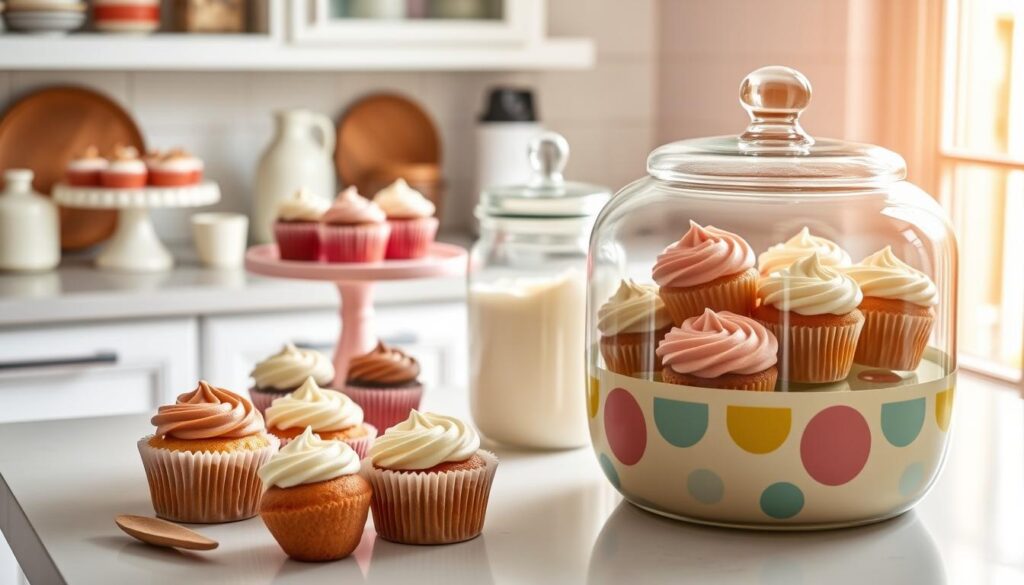 Storing dairy-free cupcakes