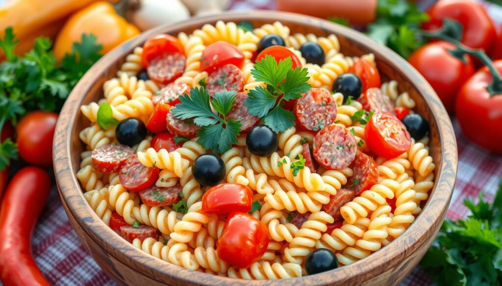 best cold pasta salad summer sausage recipe