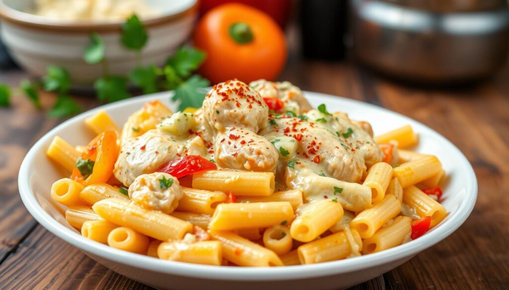 cheesy chicken riggies