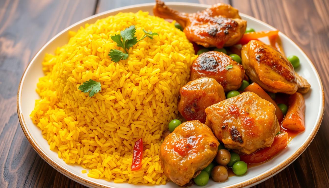 chicken and yellow rice recipe