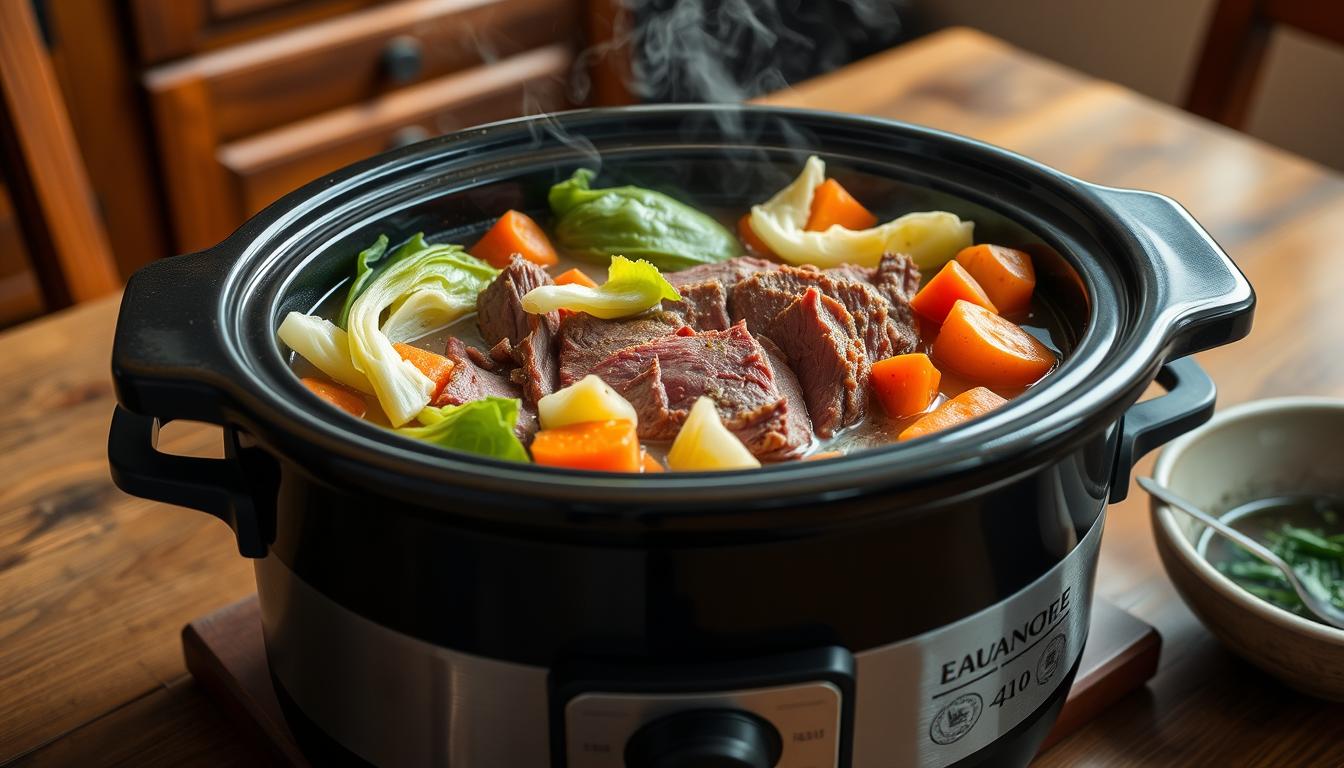 corned beef and cabbage slow cooker recipe