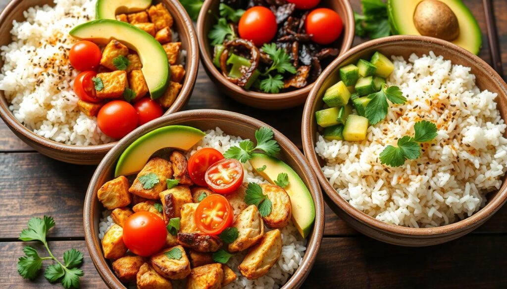 gluten-free rice bowls