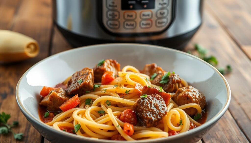 instant pot meat pasta