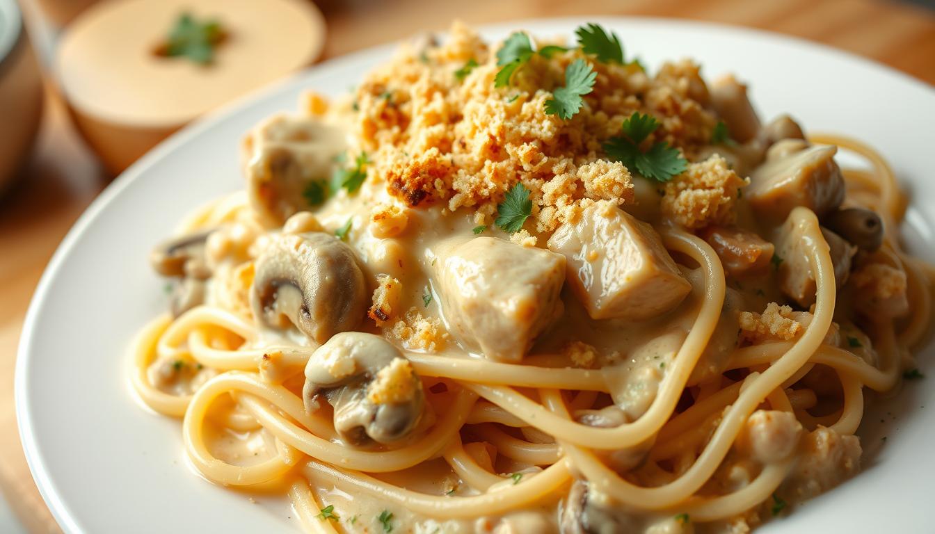 turkey tetrazzini recipe with campbell's cream of chicken soup