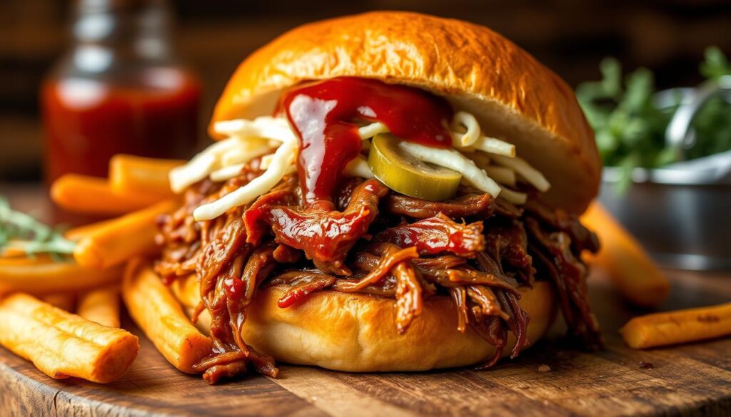 venison bbq pulled sandwiches